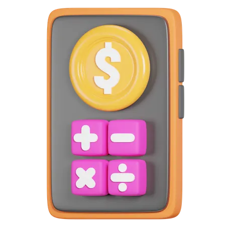 Aplicativo de calculadora  3D Icon