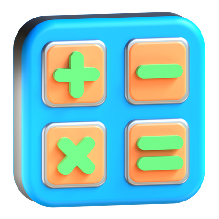 Aplicativo de calculadora  3D Icon