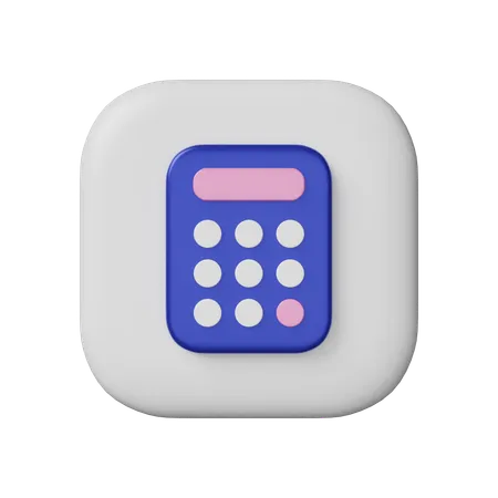 Aplicativo de cálculo de calculadora  3D Icon