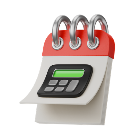 Calculadora de calendario  3D Icon