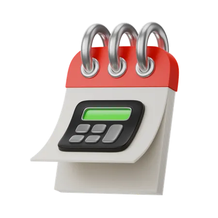 Calculadora de calendario  3D Icon