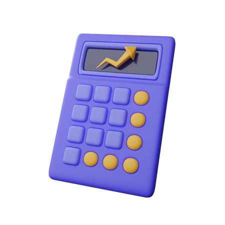 Calculadora com seta  3D Icon