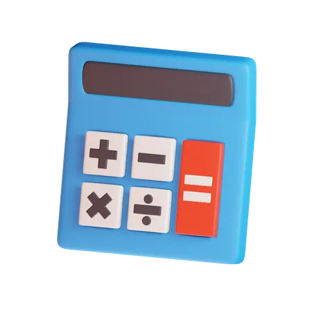 Calculadora con botones  3D Icon