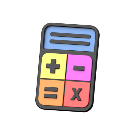 Calculadora contable  3D Icon