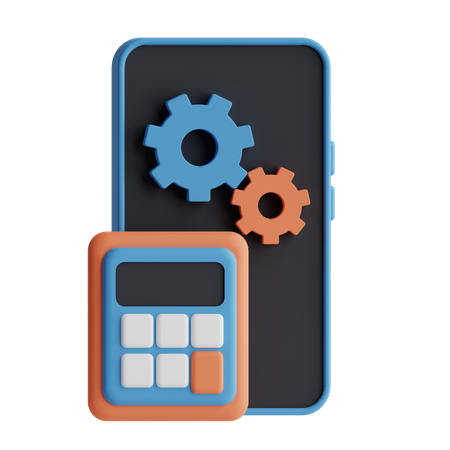 Calculadora de aplicaciones  3D Icon