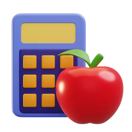 Calculadora de calorias  3D Icon