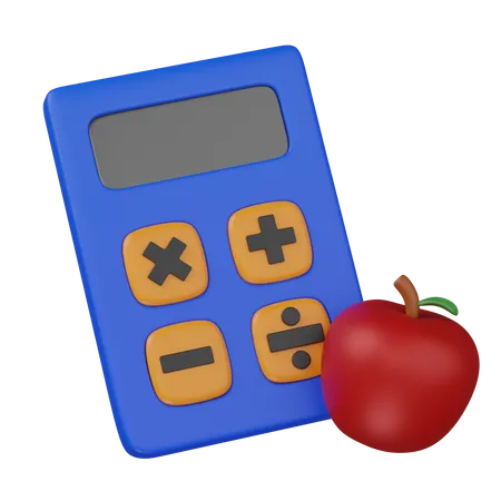 Calculadora de calorias  3D Icon