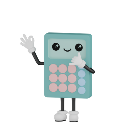 Calculadora de chamada  3D Icon