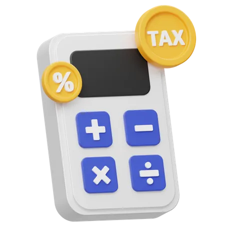 Calculadora de impostos  3D Icon