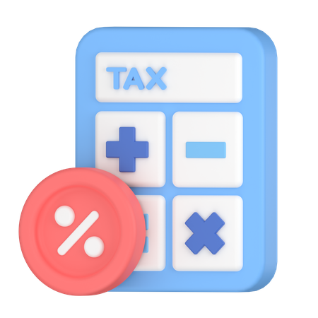 Calculadora de impuestos  3D Icon