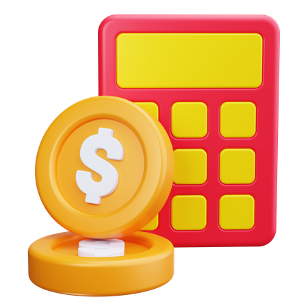 Calculadora de inversiones  3D Icon