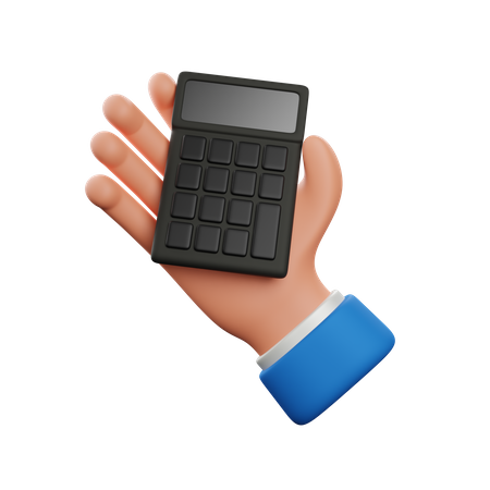 Calculadora de mano  3D Icon