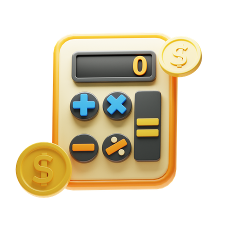 Calculadora de negocios  3D Icon