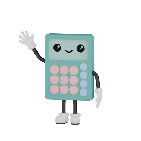 Calculadora diga oi  3D Illustration