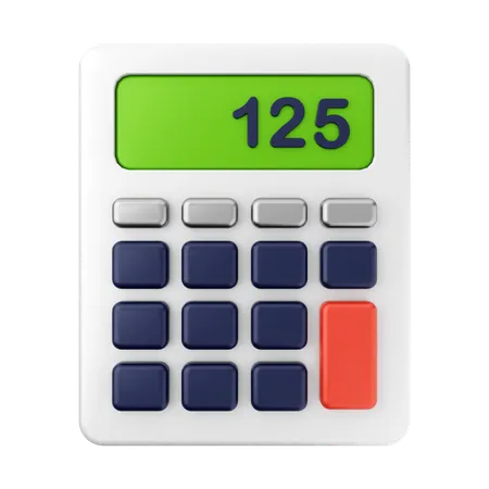 Educação calculadora  3D Icon