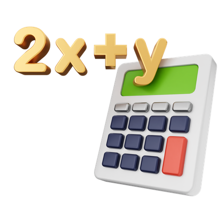 Educação calculadora  3D Icon