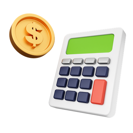 Educación calculadora  3D Icon