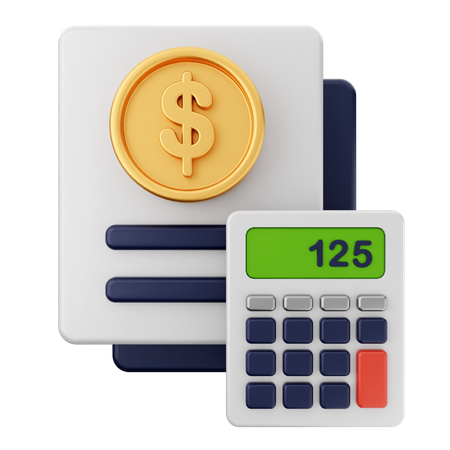 Calculadora finanças  3D Icon