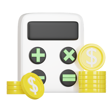 Calculadora financeira  3D Icon