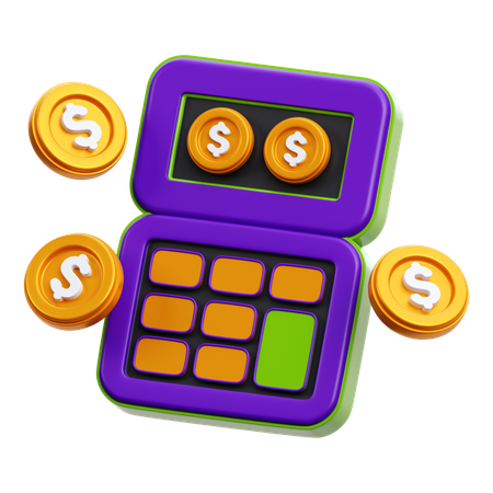 Calculadora financeira  3D Icon