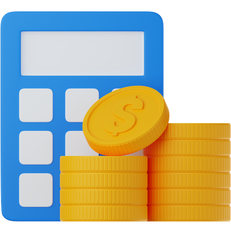 Calculadora Financeira  3D Icon