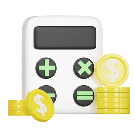 Calculadora financiera  3D Icon