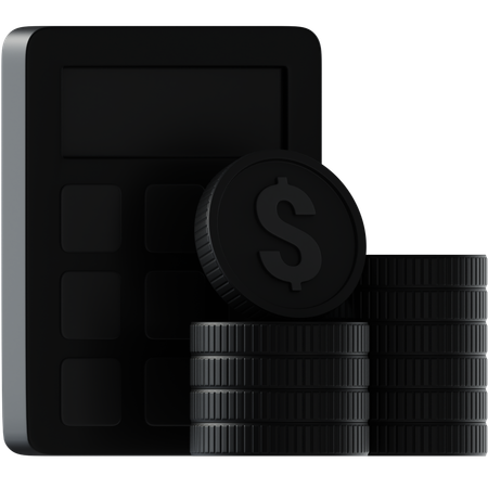 Calculadora financiera  3D Icon