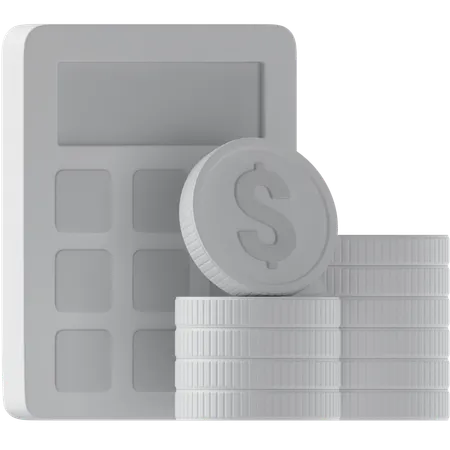 Calculadora financiera  3D Icon