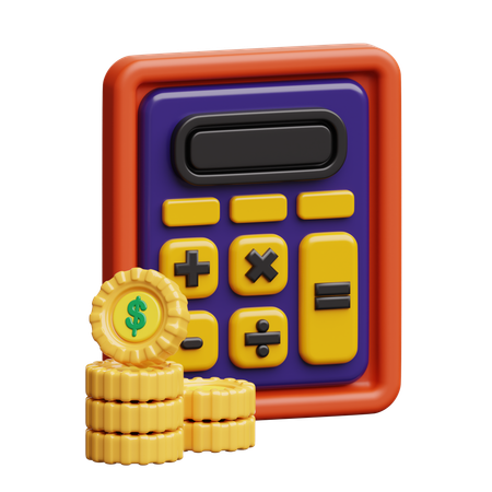 Calculadora financiera  3D Icon