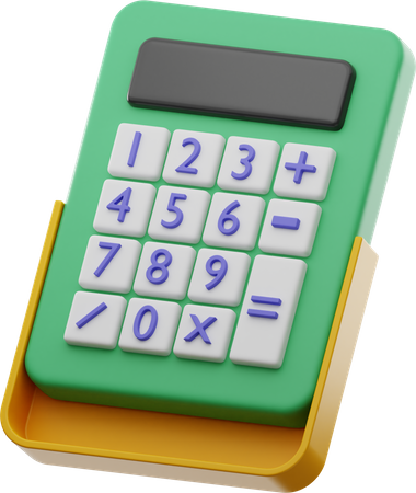 Calculadora financiera  3D Icon