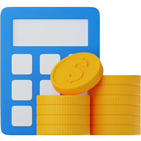 Calculadora financiera  3D Icon