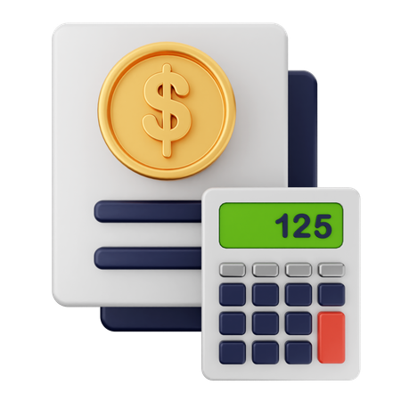 Calculadora de finanzas  3D Icon