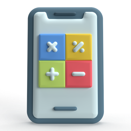 Calculadora movil  3D Icon