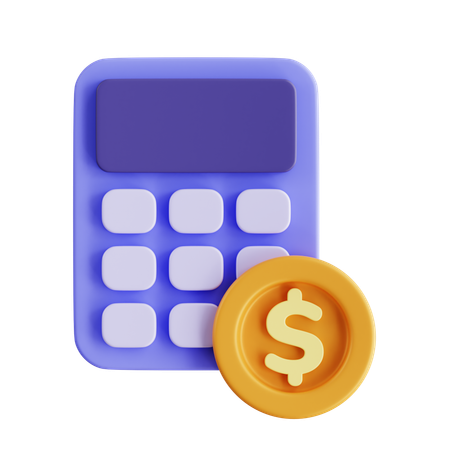 Calculando finanças  3D Icon