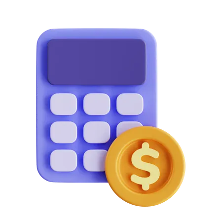 Calculando finanças  3D Icon