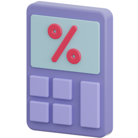 Calcular desconto  3D Icon