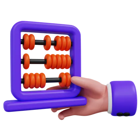 Calculate Abacus  3D Icon