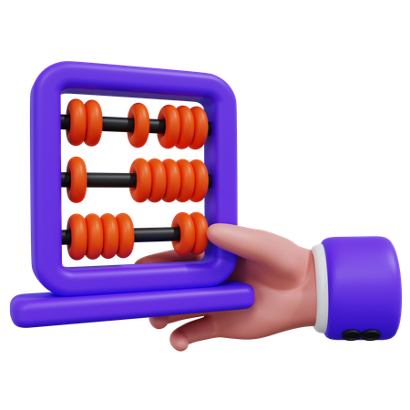 Calculate Abacus  3D Icon