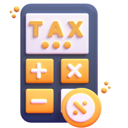 Calculate Tax  3D Icon