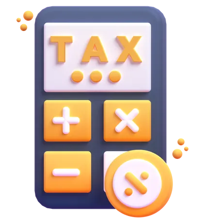 Calculate Tax  3D Icon