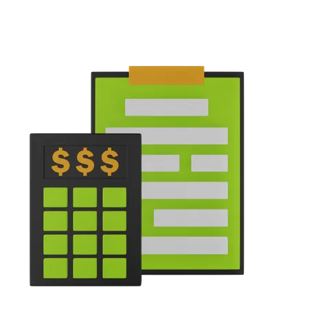Calculate Tax 3D Icon