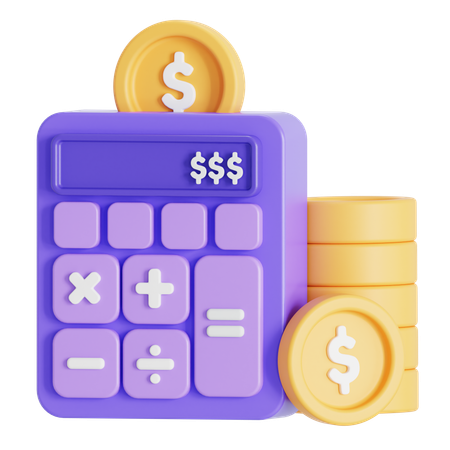 Budget de la calculatrice  3D Icon