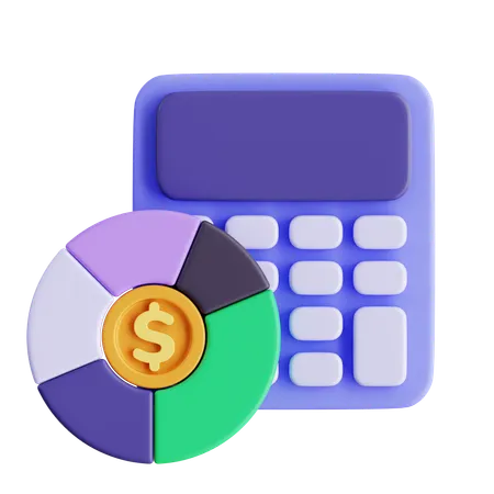 Calculating budget  3D Icon