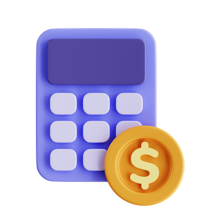 Calculating finances  3D Icon