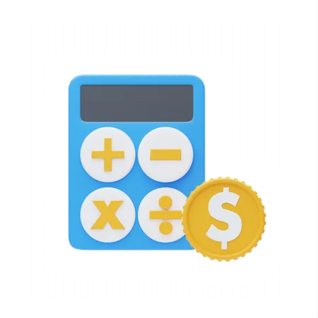 Calculating financial  3D Icon