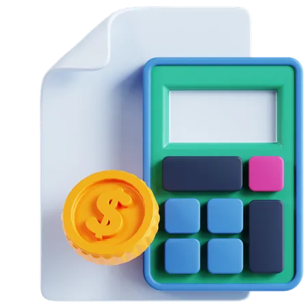 Calculation  3D Icon