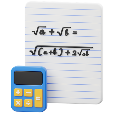 Calculation  3D Icon