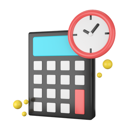 Calculation Deadline  3D Icon
