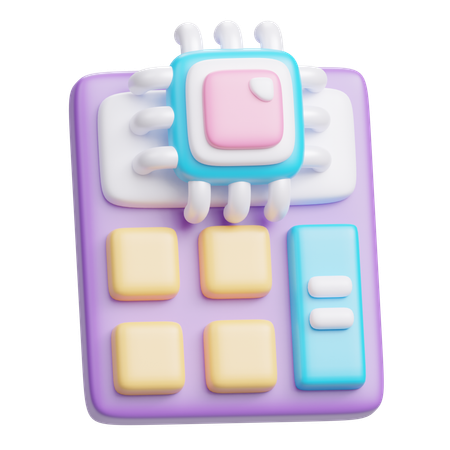 Calculation Machine  3D Icon