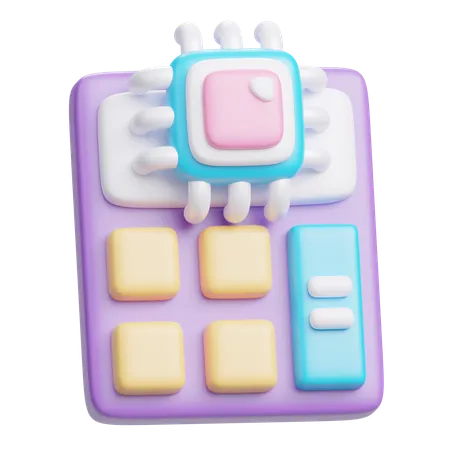 Calculation Machine  3D Icon